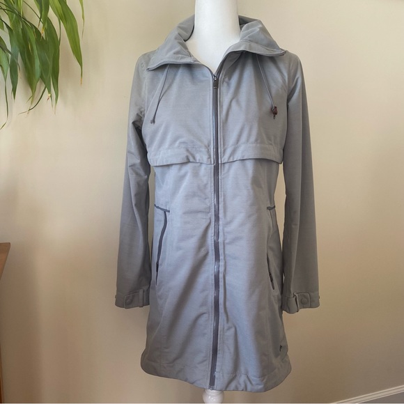 4/$20 Columbia Omni-Tech Long Trench Coat Hooded Lightweight Jacket - Picture 1 of 12
